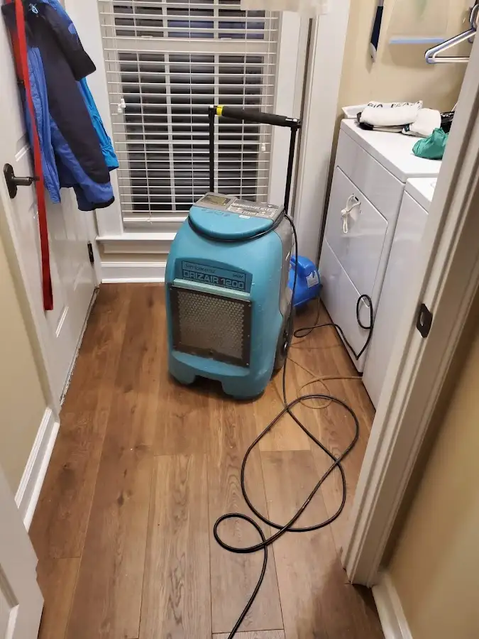 Commercial dehumidifier deployed for Flood Damage Cleanup in Cedar Rapids